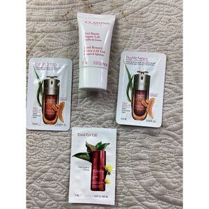 Clarins Total Eye Lift/Double Serum Sample Pack*Bust Beauty Extra-Lift Travel Sz